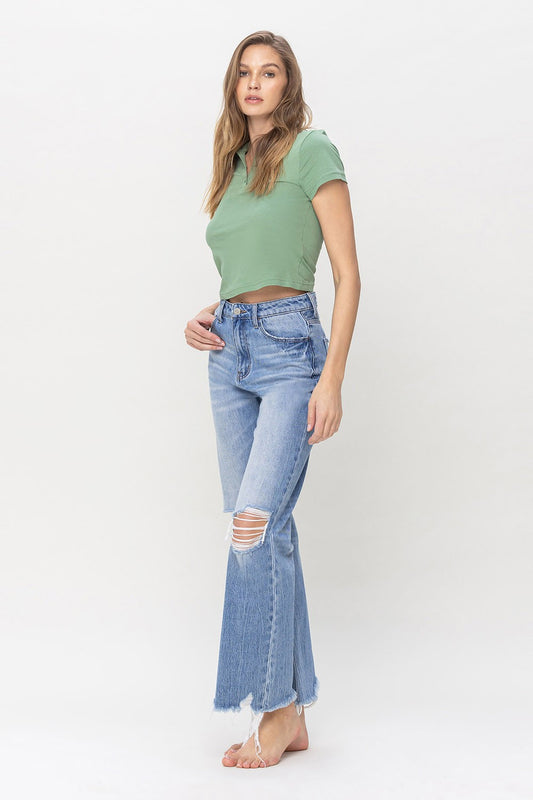 Vervet “ Crystal” Crop Jean