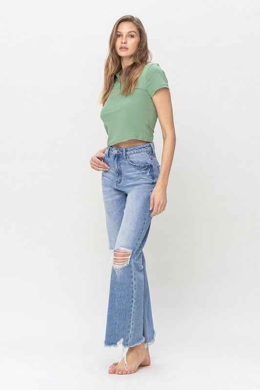 Vervet “ Crystal” Crop Jean