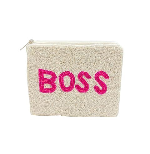 BOSS Beaded Coin Purse