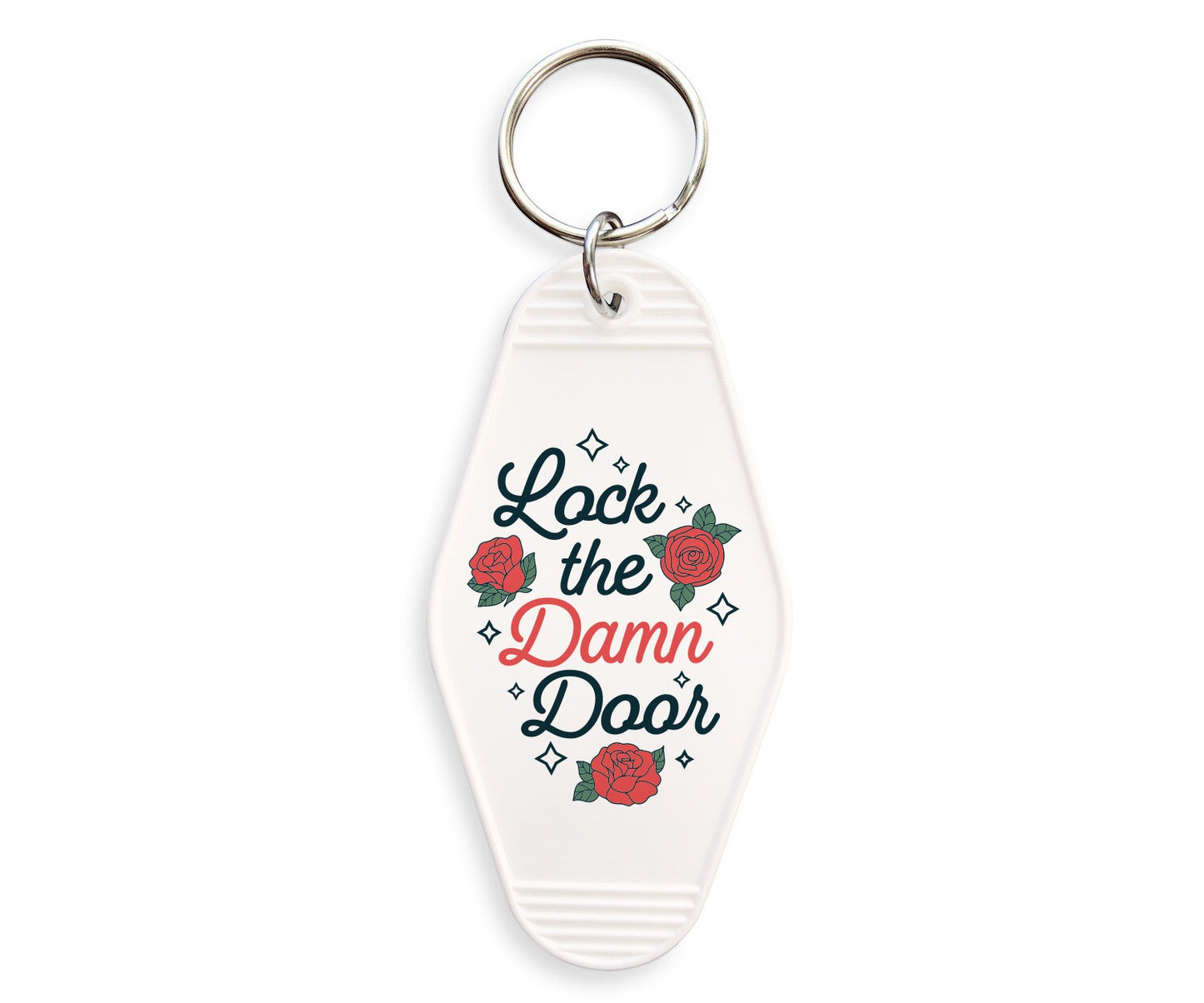 Lock The Door Motel Keychain