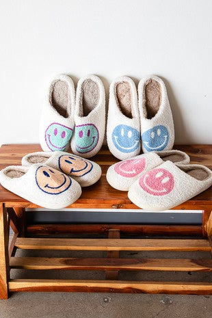 Smiley Face Cozy Slippers