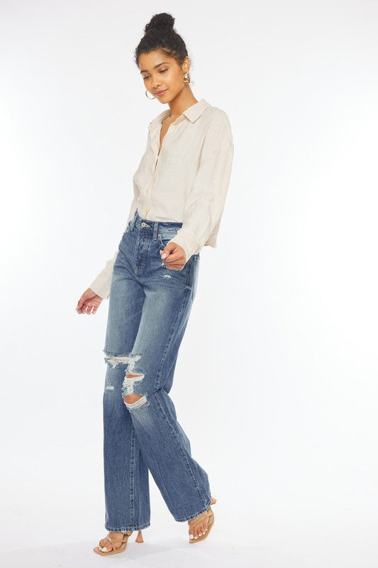 ULTRA HIGH RISE 90'S WIDE LEG FLARE JEANS