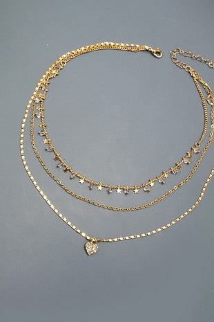 Starts with Heart Multi-Layer Necklace