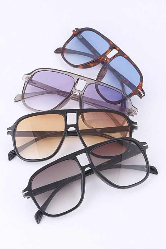 Light Tint Pilot Oversize Sunglasses Set