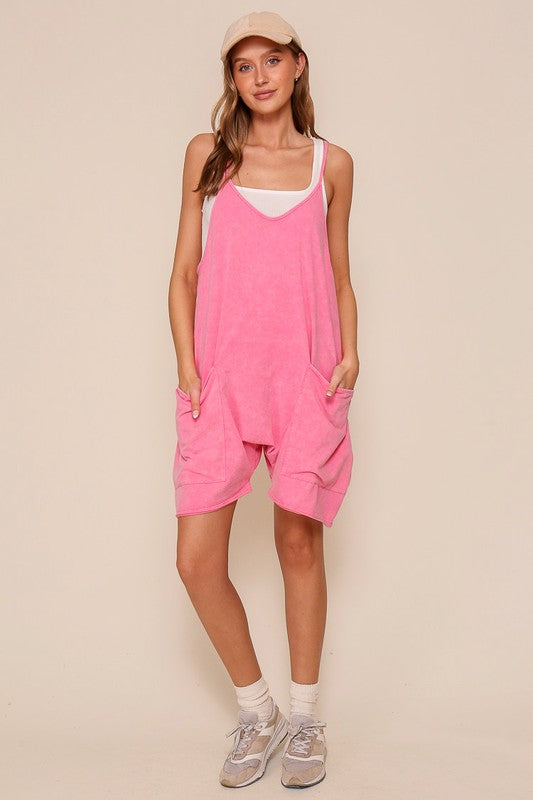 Mineral Wash relaxed fit romper