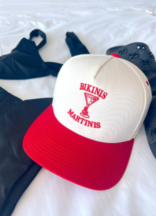 Bikinis & Martinis Vintage Trucker Hat