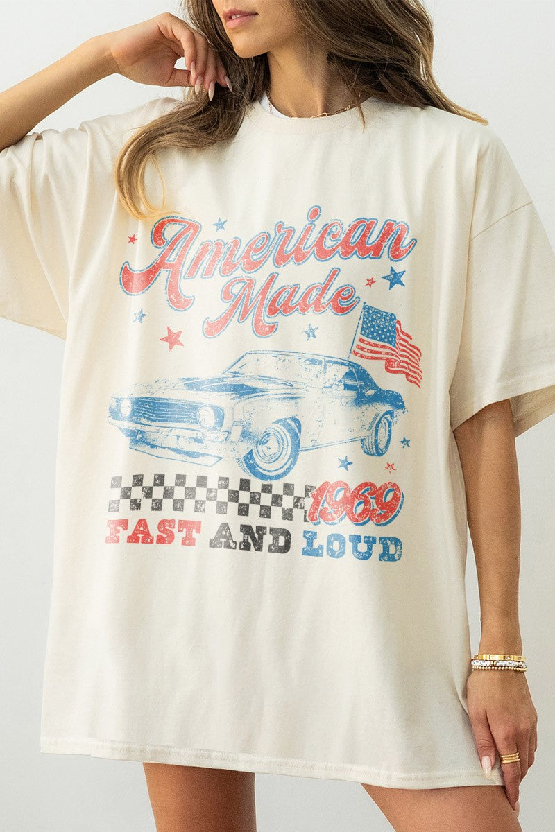 American Made Classic Car Comfort Colors Tee