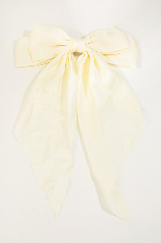 Long Butterfly Ribbon Bow Hair Clip