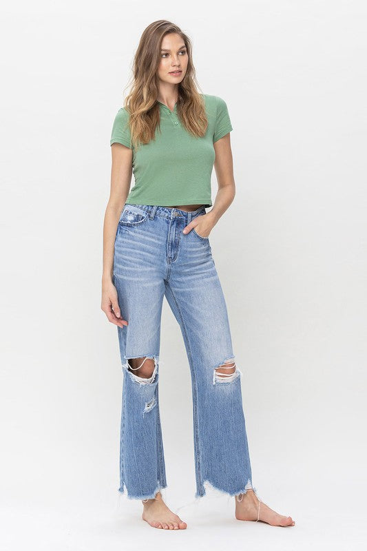 Vervet “ Crystal” Crop Jean